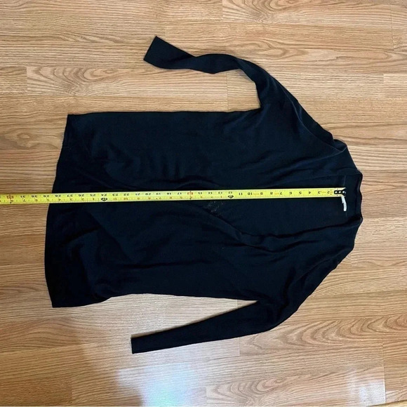 Halogen Women's Lightweight Cardigan Sweater Long Sleeve Solid Black Size XS - Picture 9 of 9